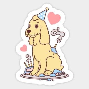 Birthday Dog Sticker